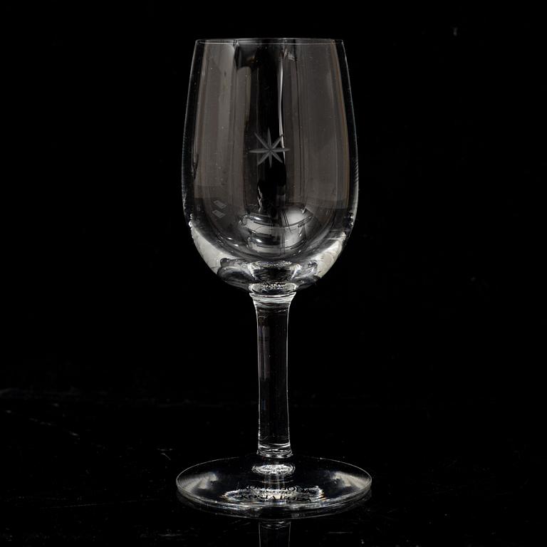 Signe Persson-Melin, glasservis, 23 delar, "Bouquet", Kosta Boda.