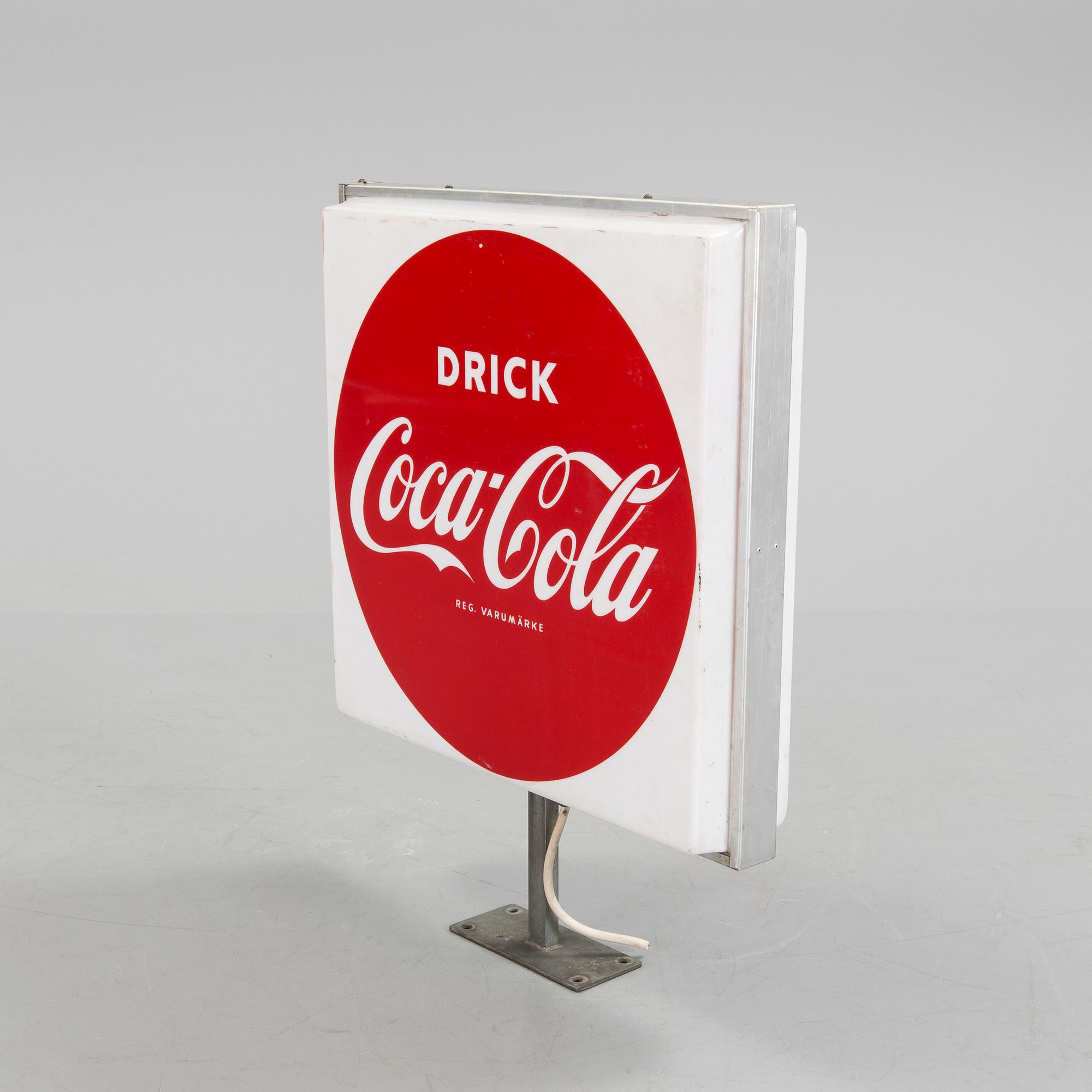 REKLAMSKYLT, Coca Cola, 1900-talets andra hälft.