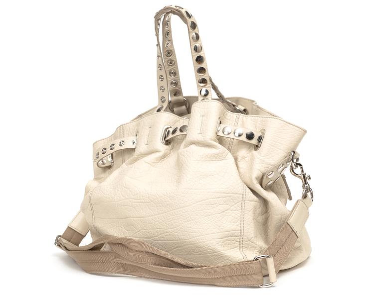 A cream white leather handbag "Rebecca" by Dolce Gabbana.