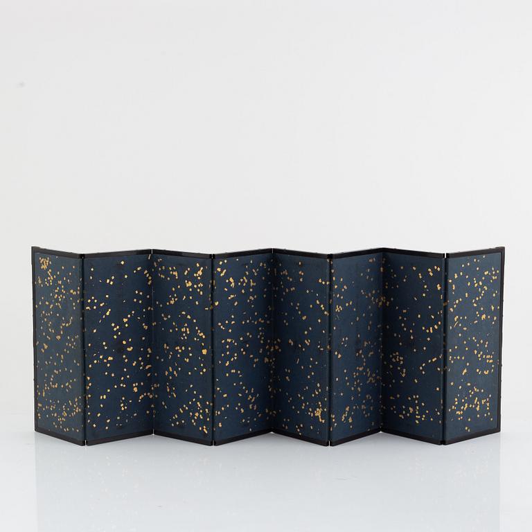 Skärm, åtta delar, Japan, Meiji (1868-1912).