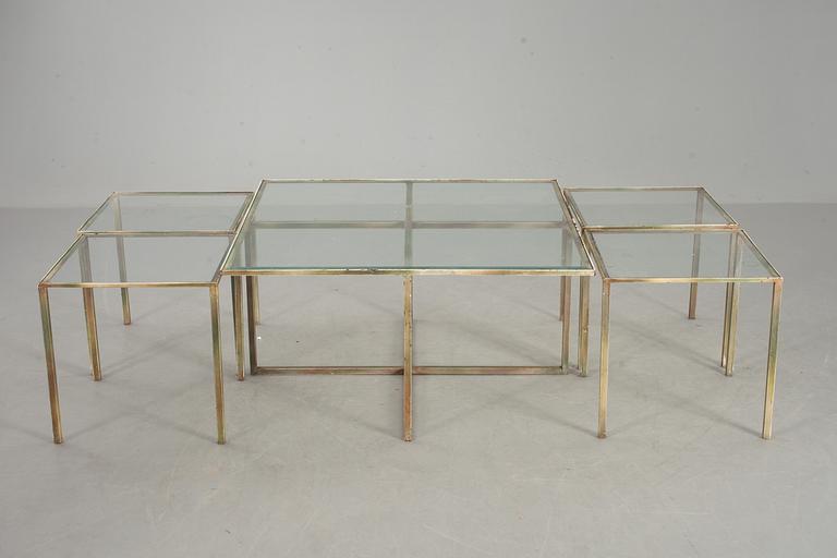 SOFFBORD/SATSBORD, 5 delar, 1900-talets andra hälft.