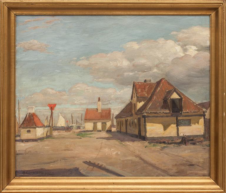 HOLGER LÖVGREEN, olja på duk, signerad och daterad 1928.
