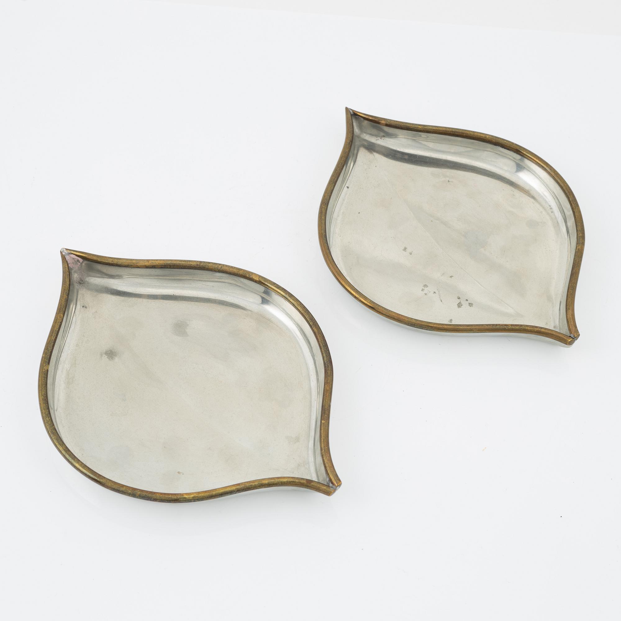 Björn Trägårdh, fat, ett par, tenn, Firma Svenskt Tenn, 2006.