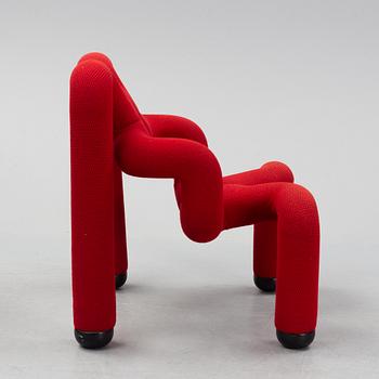 Terje Ekstrøm, an 'Ekstrem' lounge chair, Stokke fabriker, Norway, 1980's.