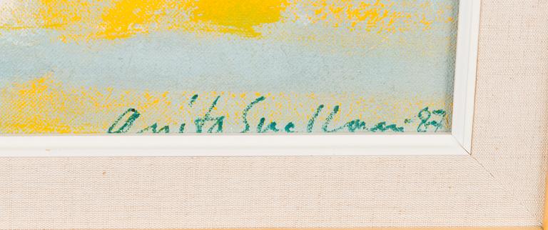 ANITA SNELLMAN, oil on canvas, signed and dated -87.