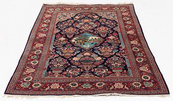 Matta, semiantik Keshan, ca 209 x 136 cm.