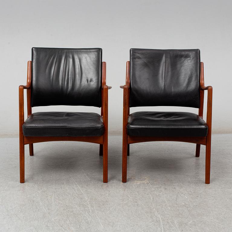 KARL ERIK EKSELIUS, a pair of late 20th Century easy chairs.