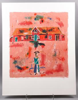 Madeleine Pyk · MADELEINE PYK, färglitografi. Sign o numr 13/225.