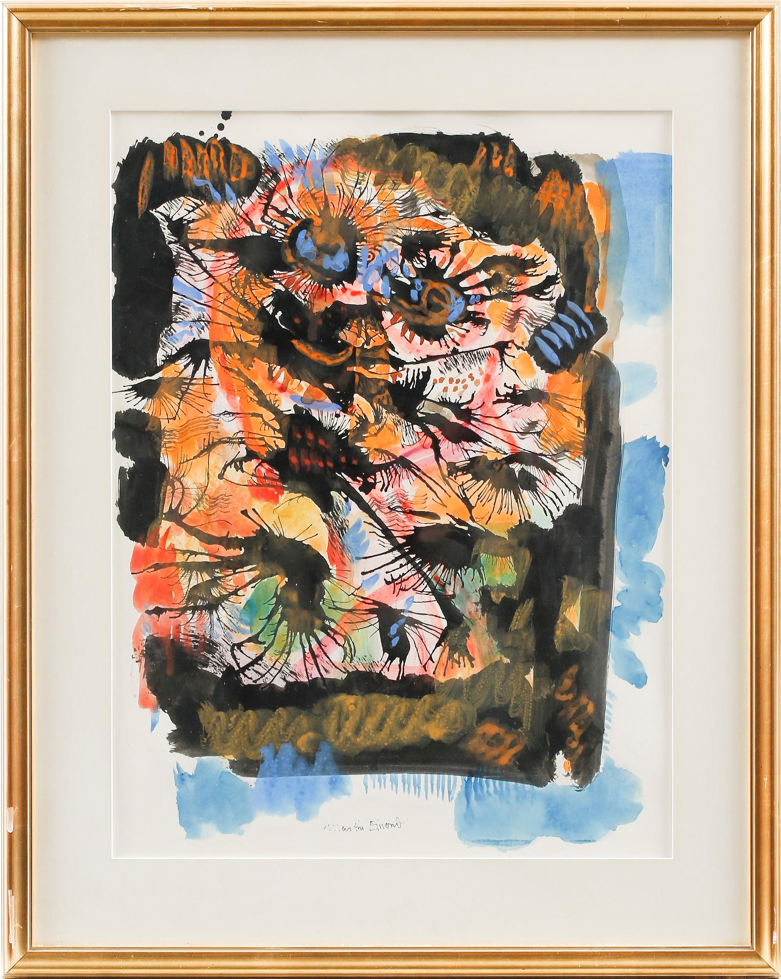 MARTIN EMOND, mixed media, signed.