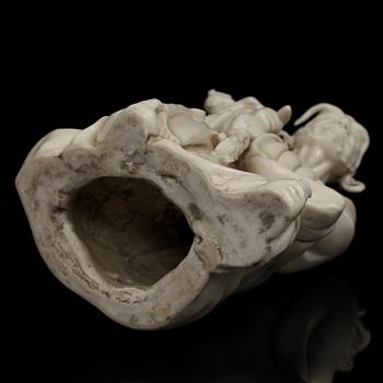 FIGURIN, porslin, Kina, blanc de Chine. 1800/1900-tal.