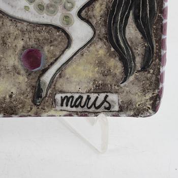 Mari Simmulson, dish, 2 pcs, stoneware, Upsala-Ekeby.