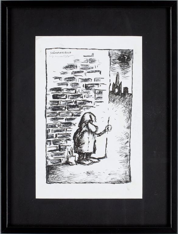 ULF LUNDKVIST, blandteknik. Sign.