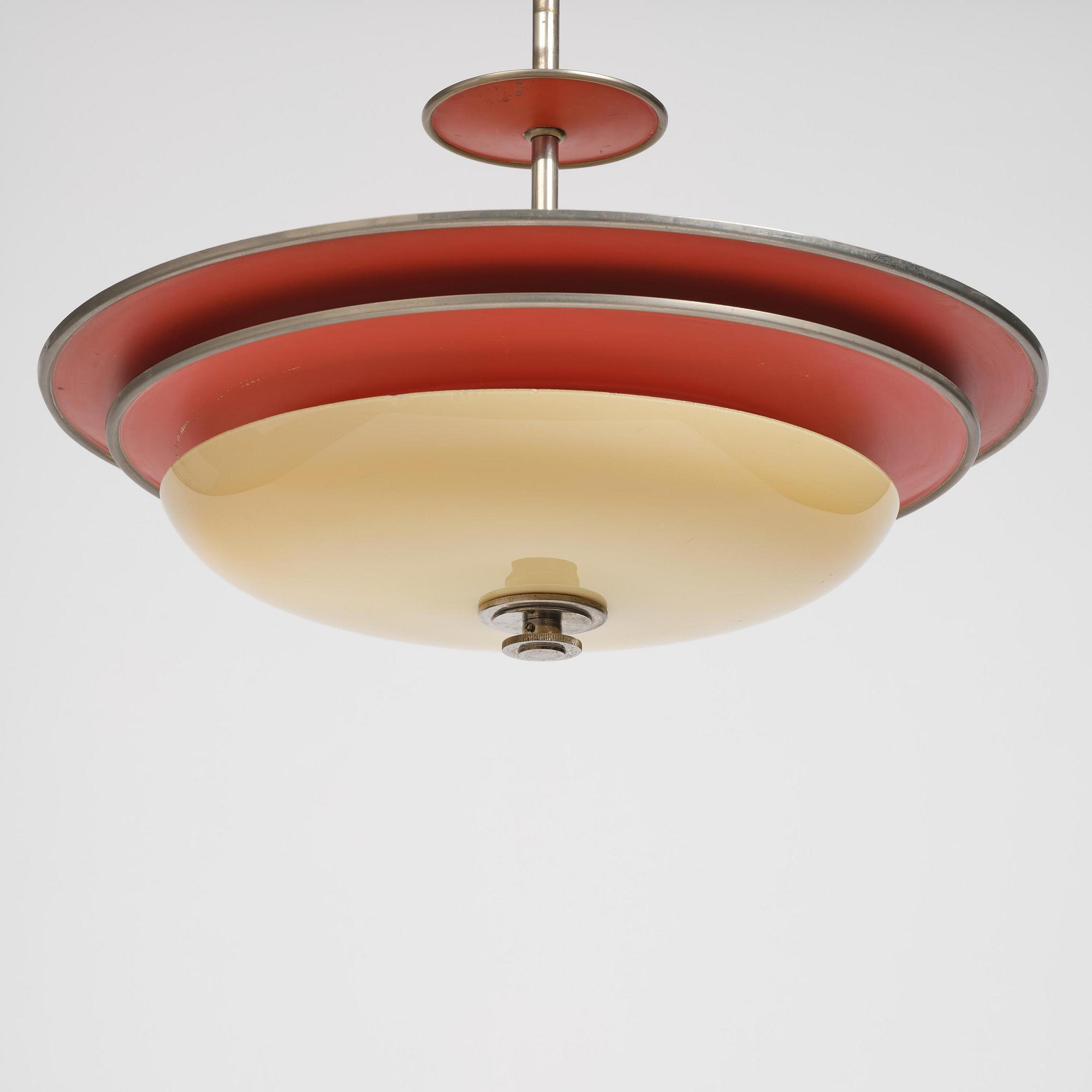Erik Tidstrand, taklampa, modell 28805, Nordiska Kompaniet, 1930-tal.