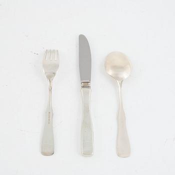 Eric Löfman, a silver cutlery, model 'Uppsala', MGAB, Lidköping, some 1973 (26 pieces).