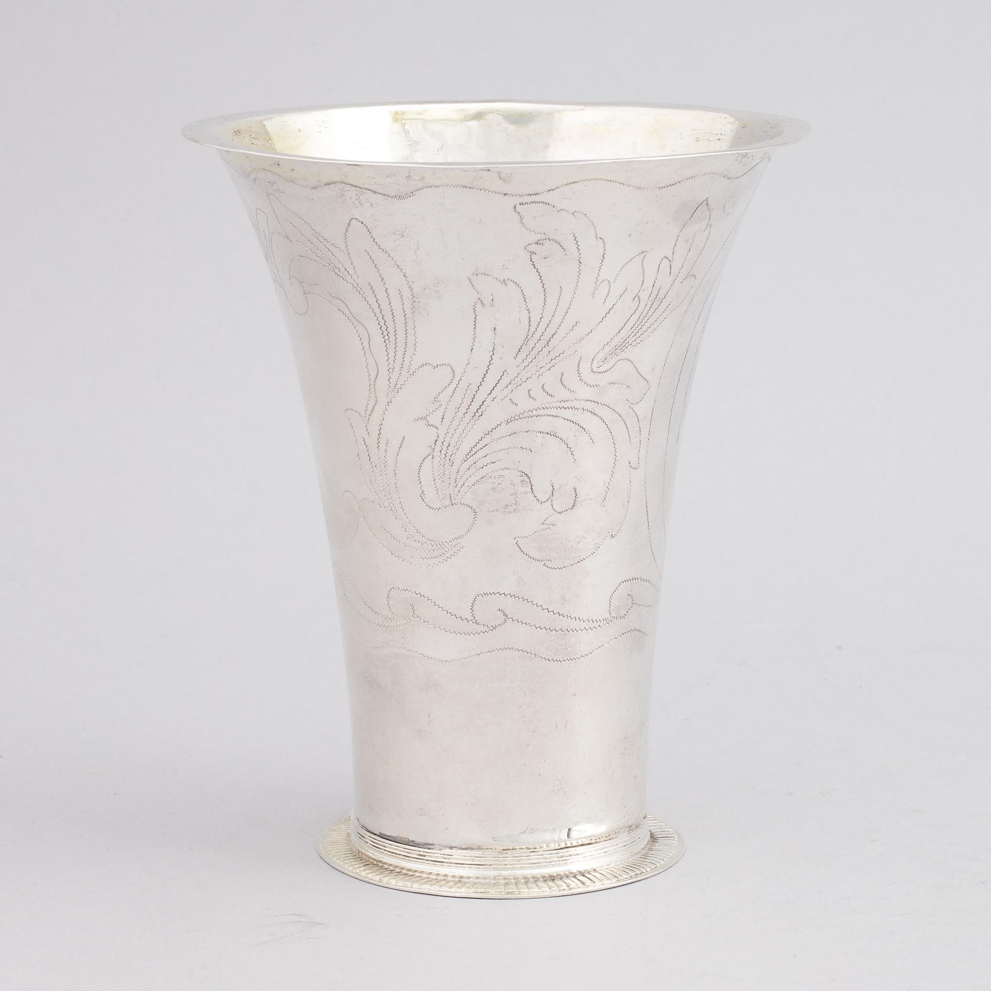 Christian Kullberg, bägare, silver, Ystad 1793.