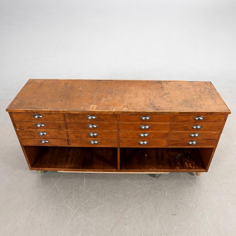 Desk with drawers, 20th century.