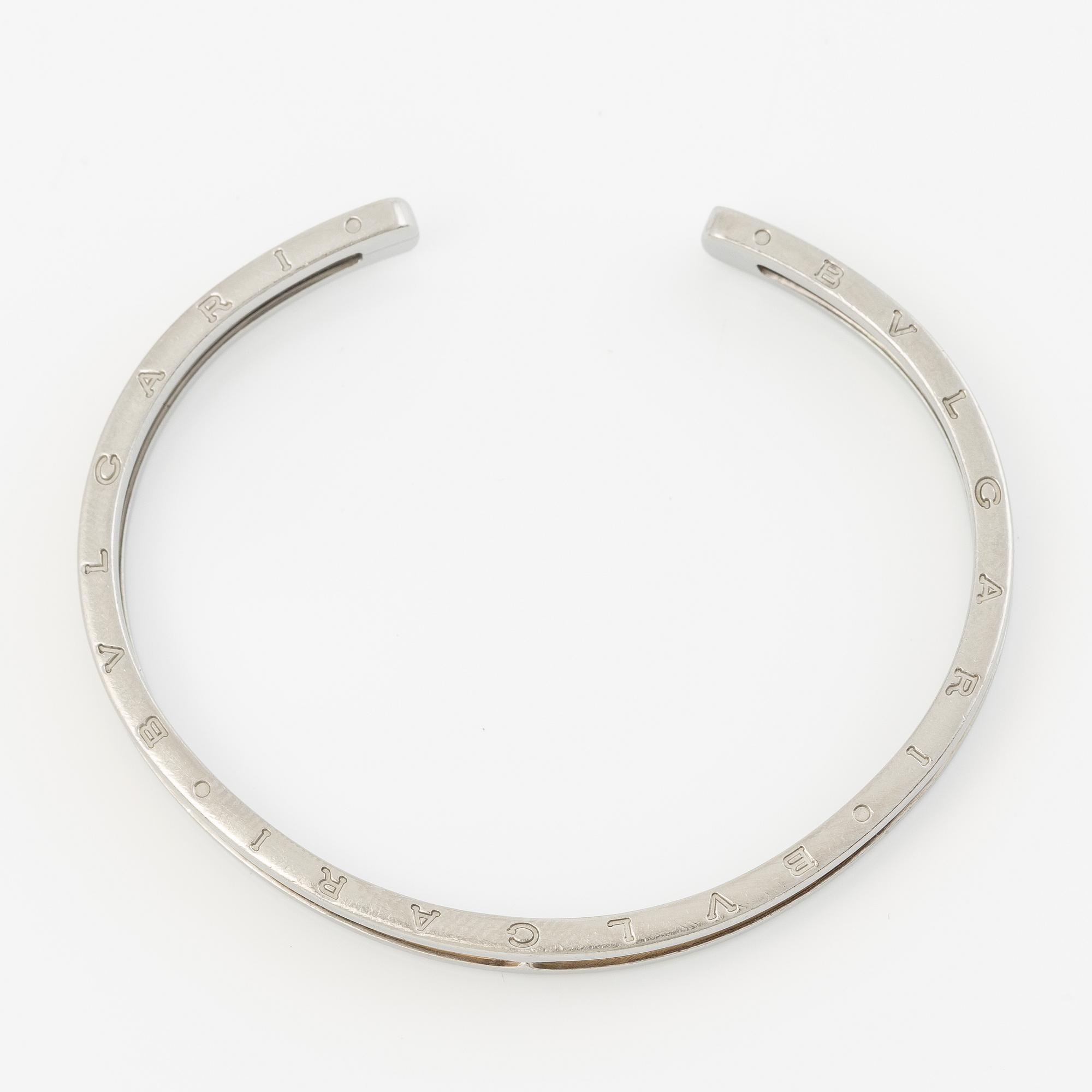 Bulgari bracelet 18K gold and steel "B. Zero".