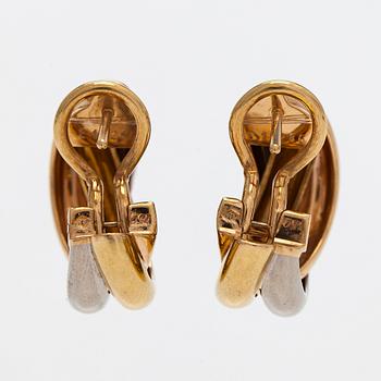 Cartier, earrings, "Trinity", 18K gold in three colours.