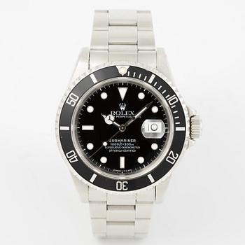 Rolex, Oyster Perpetual Date, Submariner, armbandsur, 40 mm.