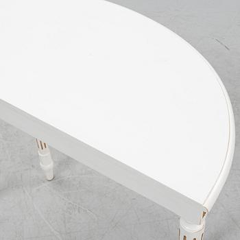 A Gustavian style side table, around 1900.