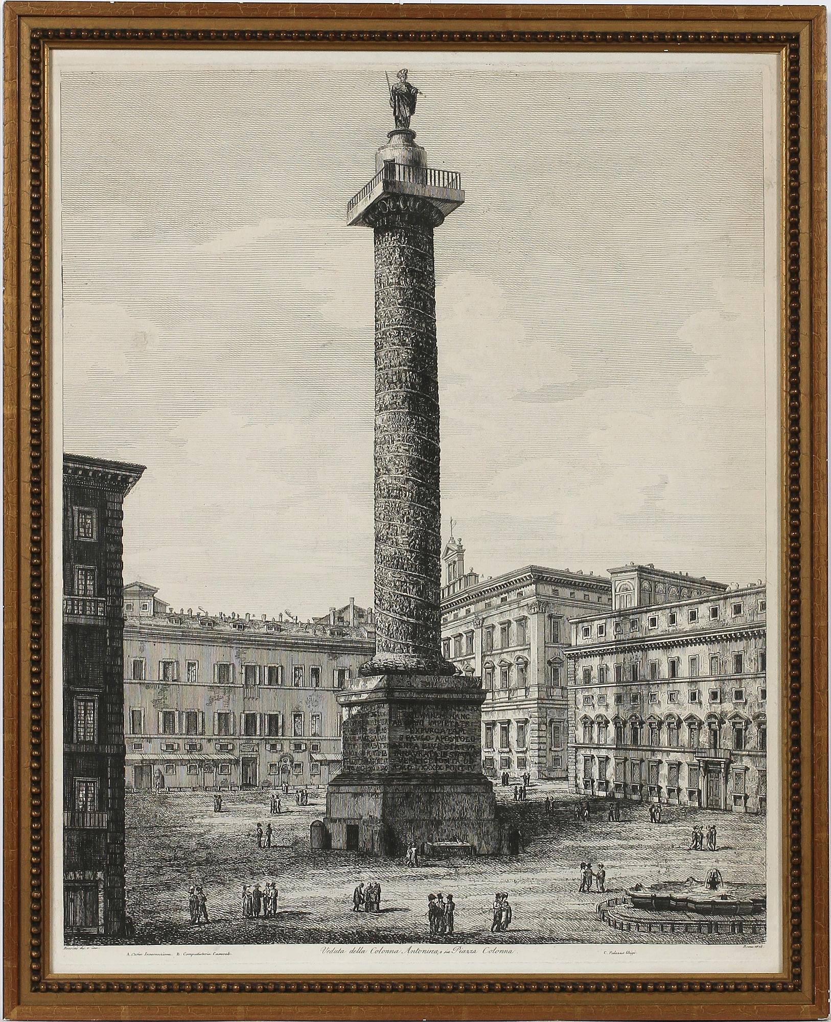 LUIGI ROSSINI, kopparstick, sign o dat i plåten 1823.