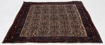 An antique Afshar rug, c. 153 x 124 cm.
