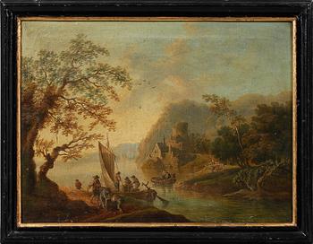OKÄND KONSTNÄR, olja på duk, osignerad, 1700-tal.