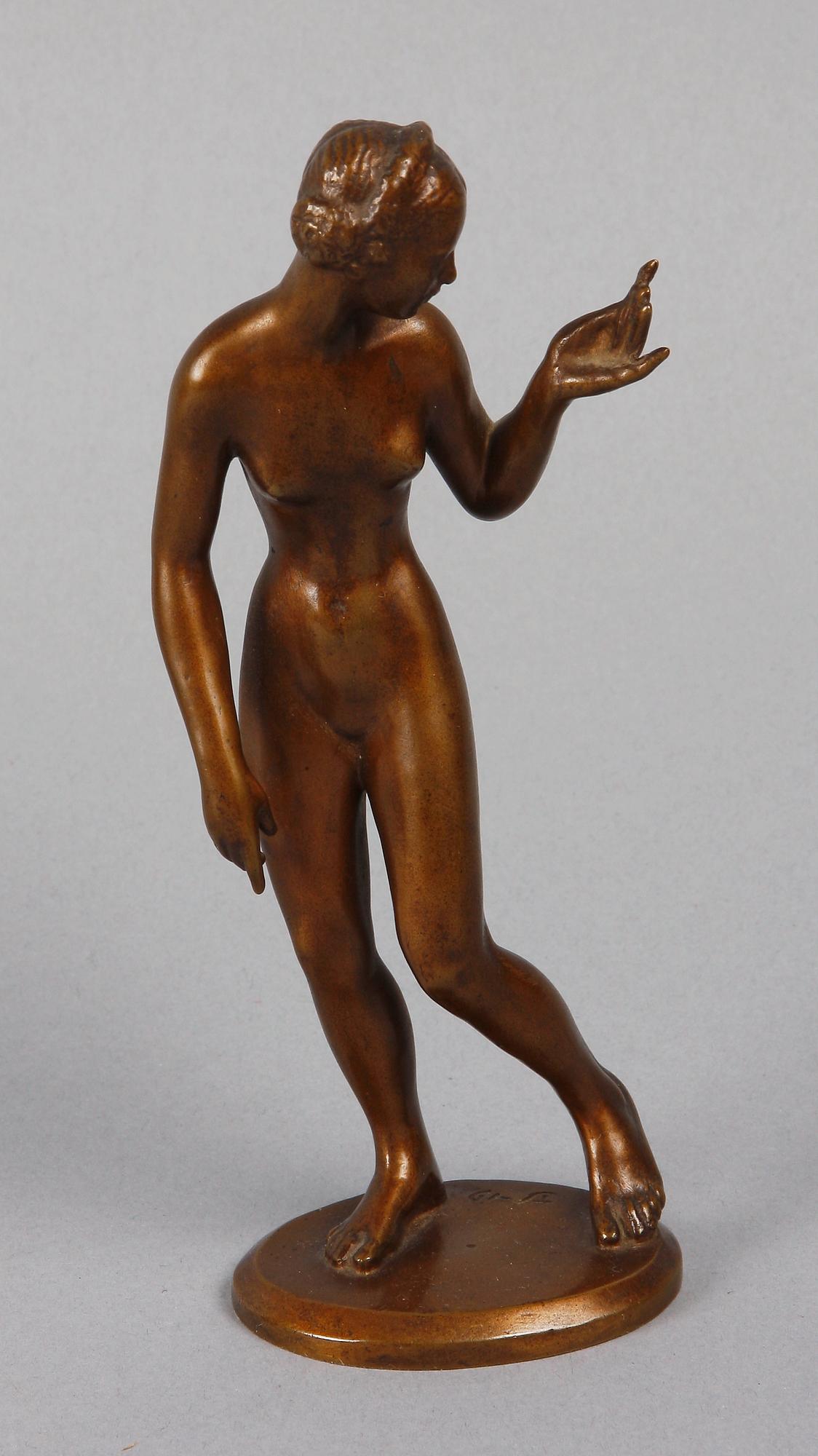 TORE STRINDBERG, skulptur, brons, sign TS o dat -19. Gjutarstämplar Herman Bergman Fud.