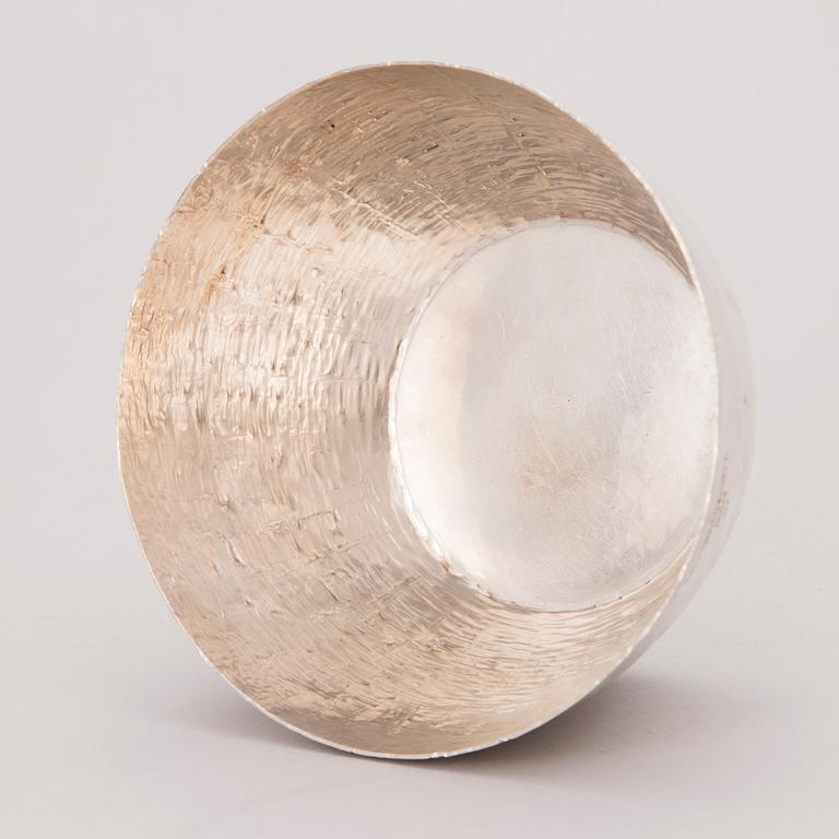 TAPIO WIRKKALA, SKÅL, silver, stämplad TW, Hopeakeskus, Tavastehus 1972.