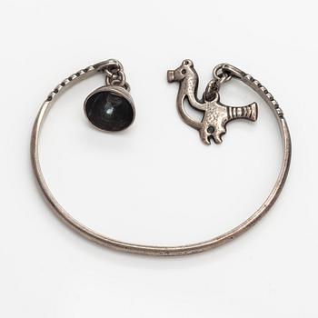 A sterling silver bracelet "Small bird". Kalevala Koru, Helsinki 1999.