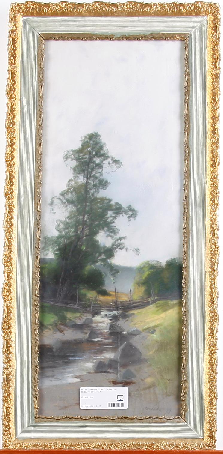 BRANDT, CARL. Pastell. Sign. o dat. -19.