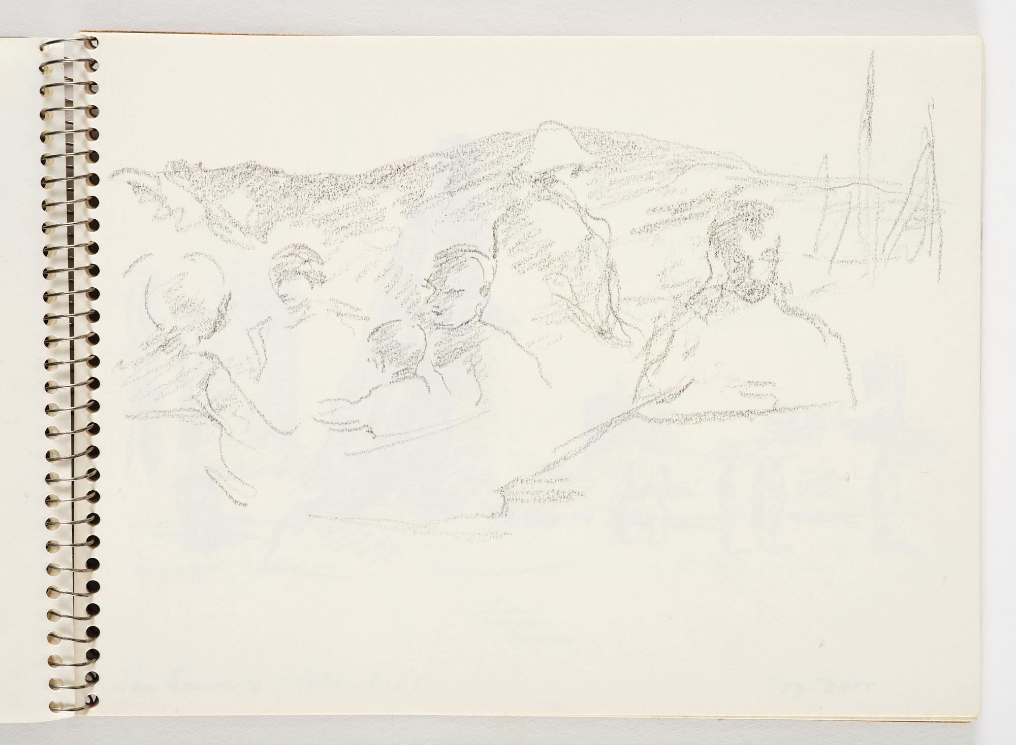 Lotte Laserstein, 4 skissböcker med blyertsteckningar.