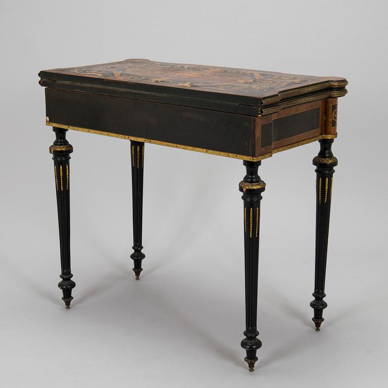Game table, probably France, 19th century.