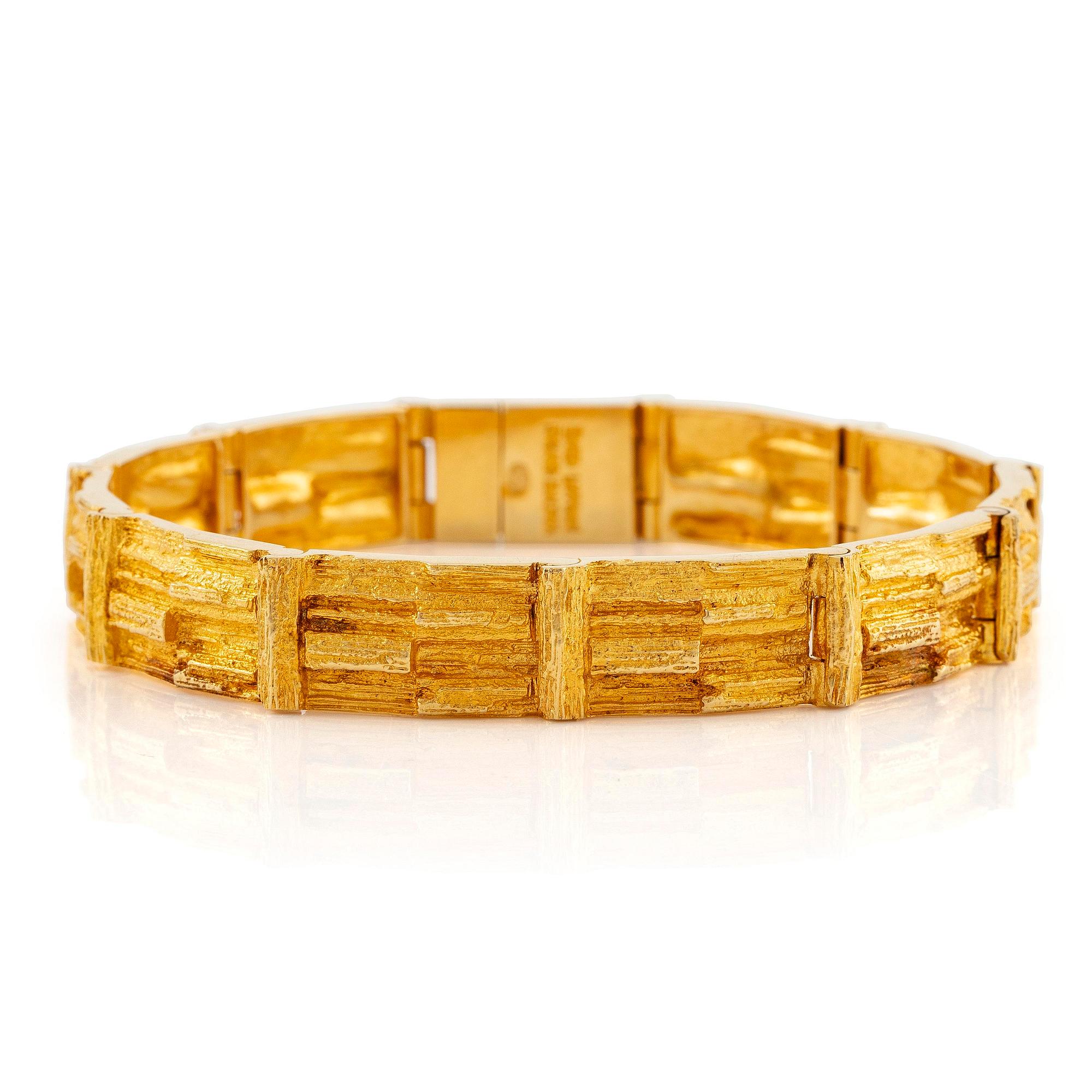 Björn Weckström, bracelet, 18K gold, "Cascade".