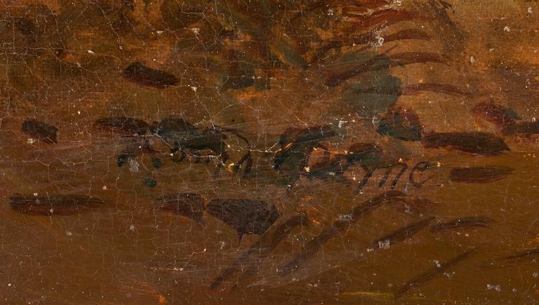 DAVID PAYNE, olja på duk, 1800-tal, sign.