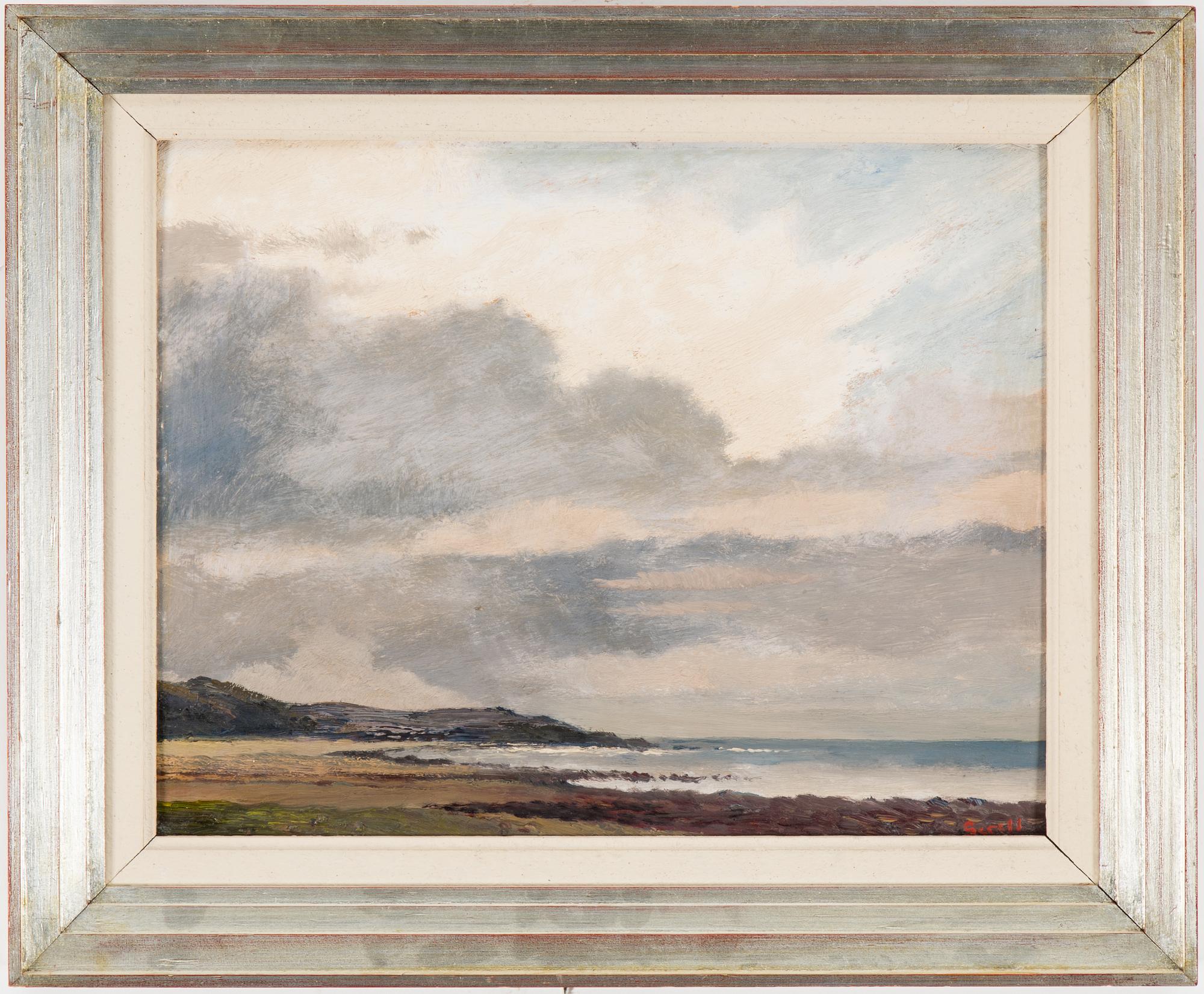 GRETA GERELL, oil on paper-panel, signed Gerell.
