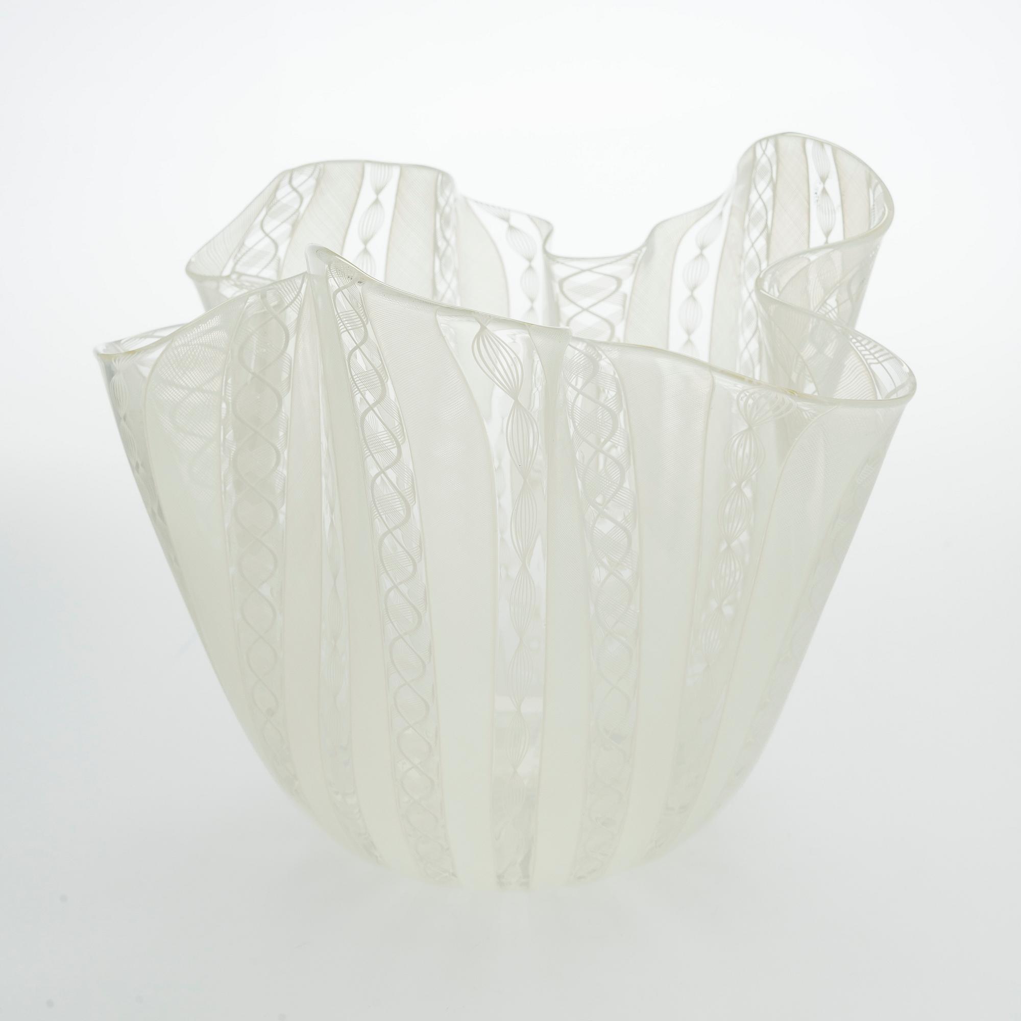 Paolo Venini & Fulvio Bianconi, A 'Fazzoletto' glass vase, Murano Italia.