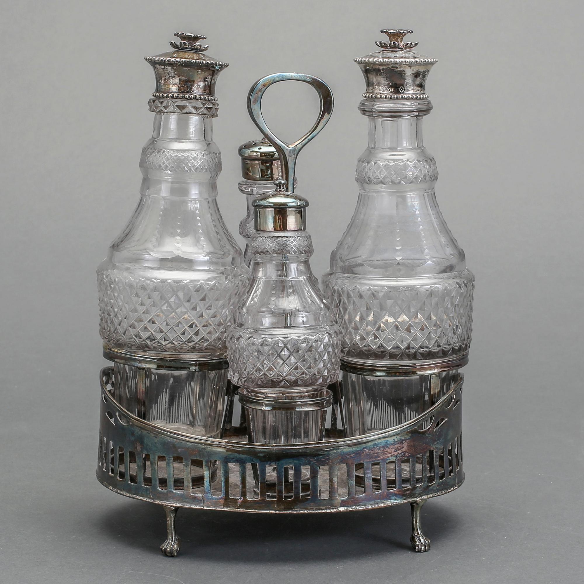 BORDSSURTOUT, silver och nysilver, otydliga stämplar, 1800-tal.