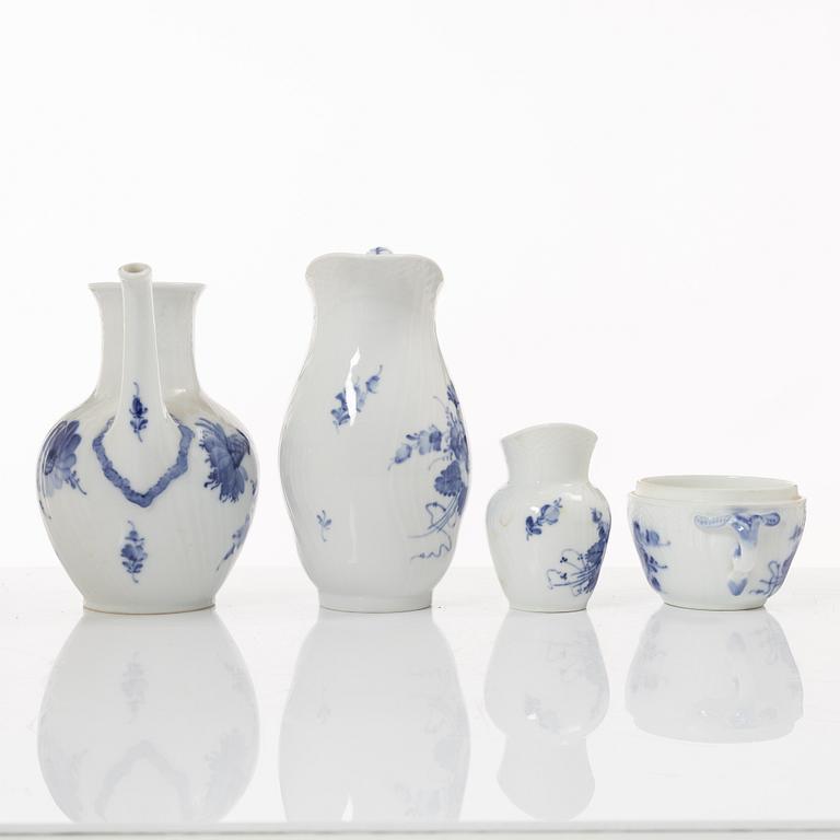 A 53-piece 'Blå Blomst' porcelain coffee service, Royal Copenhagen, Denmark.