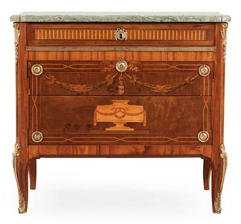 A Gustavian 18th century commode by Georg Haupt (not signed), master 1770.