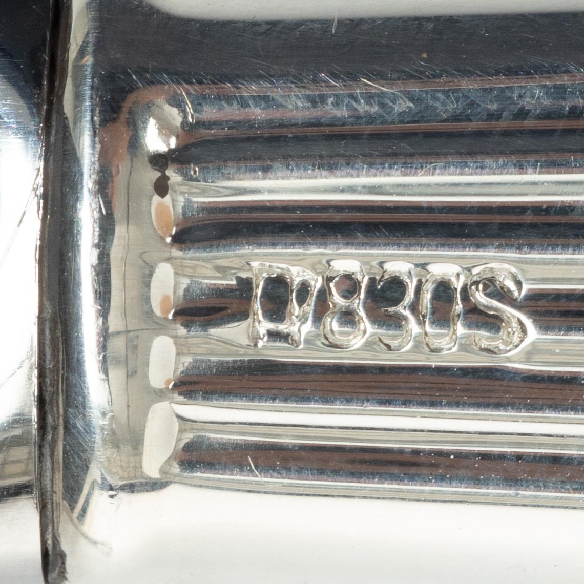 Bestickuppsättning, 48 delar, silver, J Tostrup, Oslo, Norge, 1900-talets mitt.