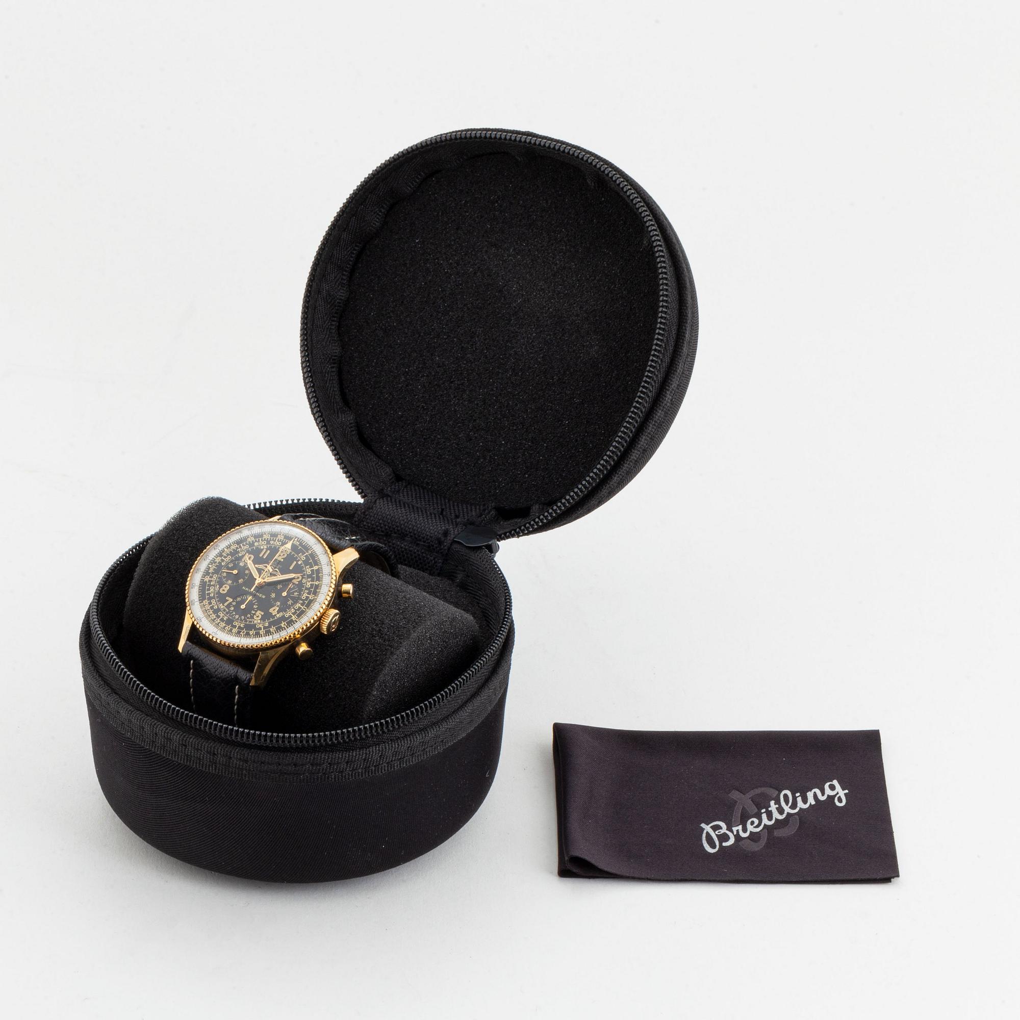 Breitling, Navitimer, chronograph, "AOPA All Black", "Kronometer Stockholm".
