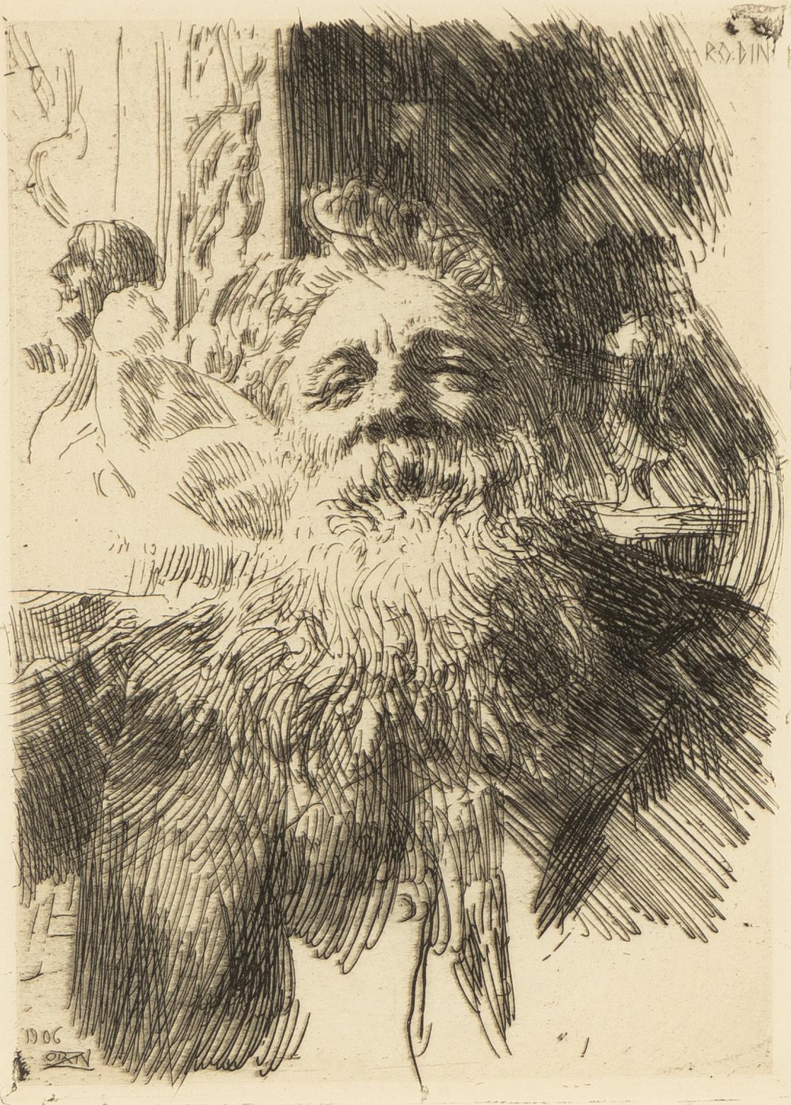 Anders Zorn, "Auguste Rodin".