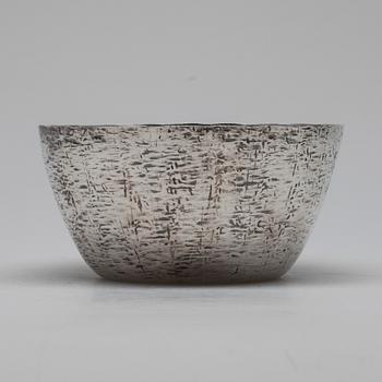SKÅL, sterling silver, Tapio Wirkkala, Kultakeskus, Tavastehus 1971. Vikt 321 g.