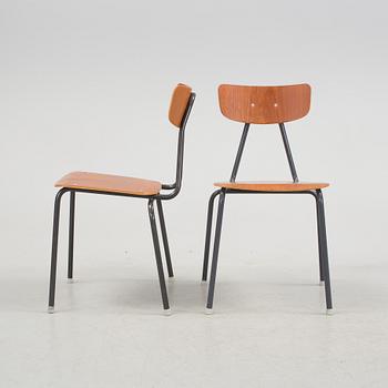 A set of six mod 20th century chairs.