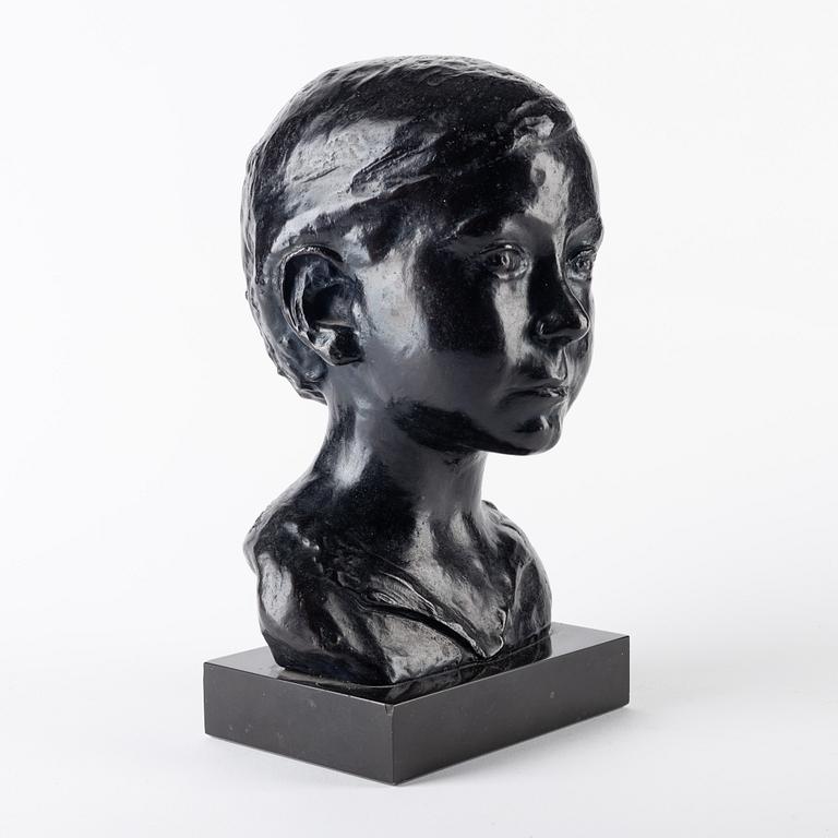 Gudmar Olovson, skulptur. Brons. Signerad. Numrerad. Gjutarstämpel. Total höjd 27 cm.