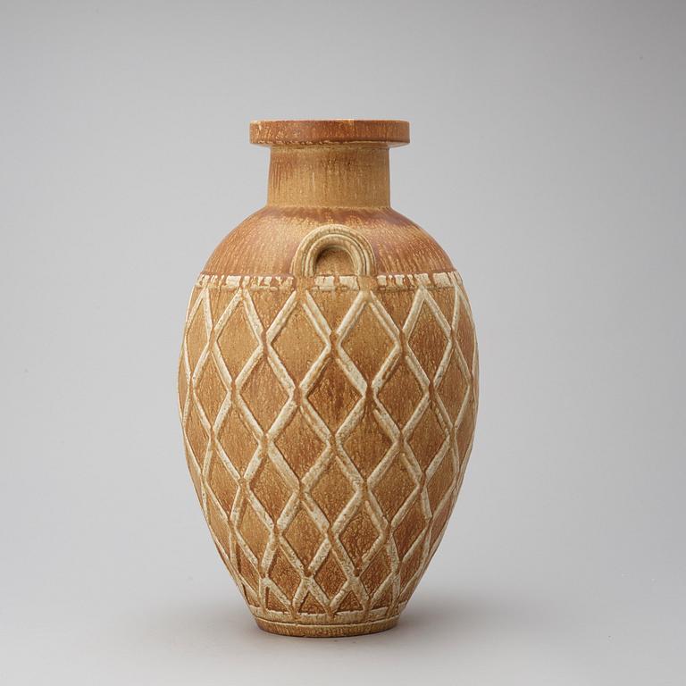 A Gunnar Nylund stoneware urn, Rörstrand 1950's-60's.