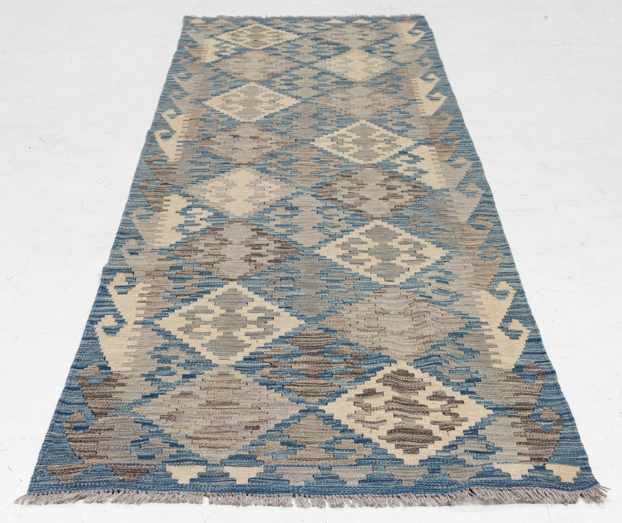 Kilim, modern, approx. 291 x 82 cm.