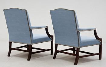 FÅTÖLJER, ett par, 1900-talets andra hälft.