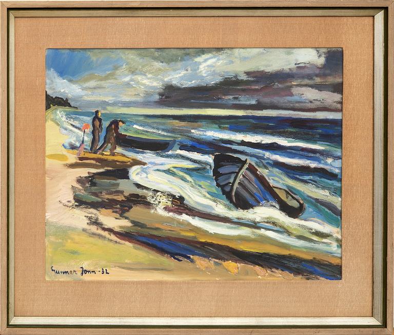Gunnar Jonn, watercolour signed and dated 32.